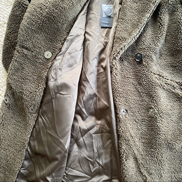 Lucky Brand Teddy Fuzzy Double-Breasted Coat - Picture 6 of 6